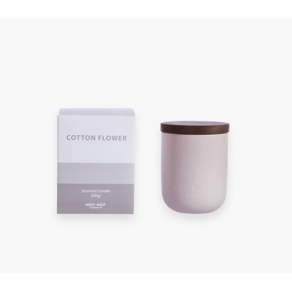 Αρωματικό Κερί Nef-Nef Cotton Flower Grey 200 gr