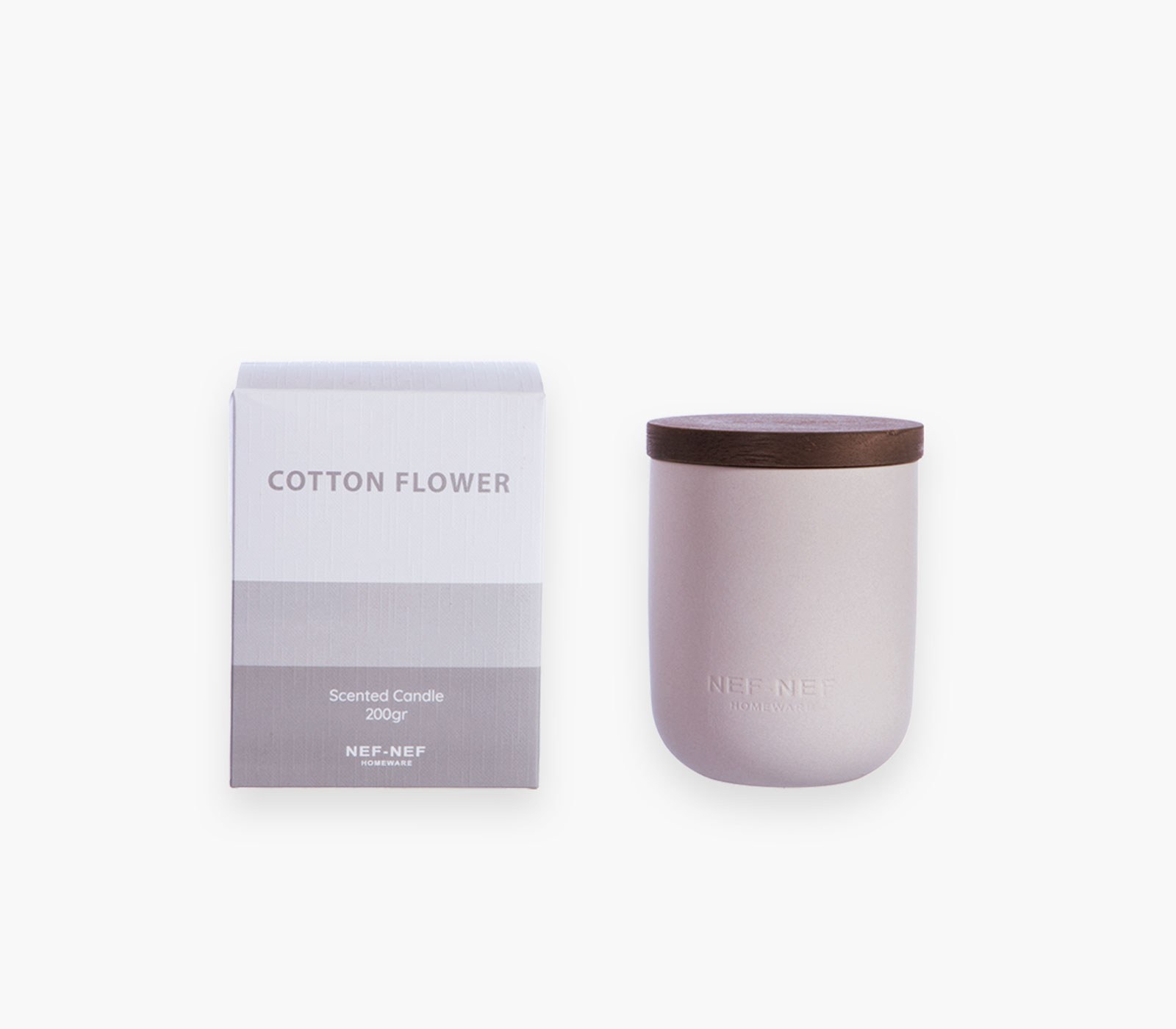 Αρωματικό Κερί Nef-Nef Cotton Flower Grey 200 gr