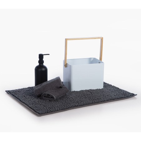 Σετ Μπάνιου σε Μεταλικό Καλάθι Nef-Nef Storage White