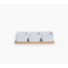 Σετ Μπώλ με Δίσκο Nef-Nef Sage White 3x(27,8x9,5x6,6)