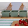 Σετ Μπώλ με Δίσκο Nef-Nef Sage White 3x(27,8x9,5x6,6)