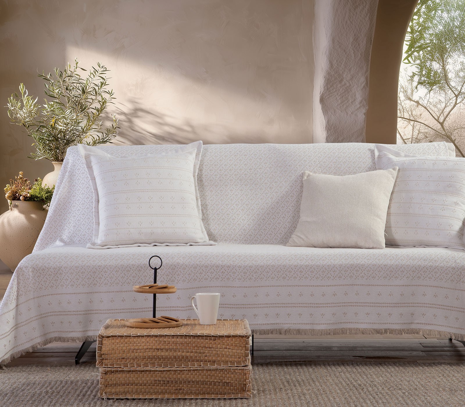 Ριχτάρι Τριθέσιου Nef-Nef Ishmar Beige 170x300