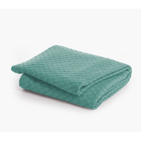 Κουβέρτα Πικέ Υπέρδιπλη Nef-Nef Elmer Deep Green 230x240