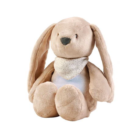 Λούτρινο Λαγουδάκι Sleepy Με Φως Λευκούς Ήχους & Μελωδίες Καφέ