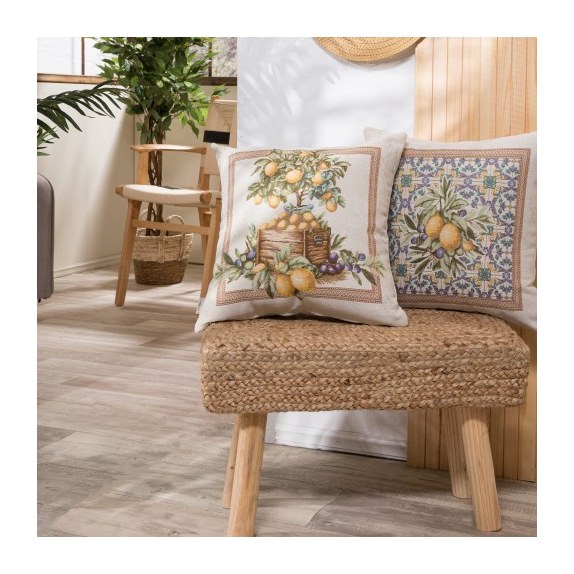 Μαξιλαροθήκη Teoran Mediterraneo - 45x45cm με γέμιση