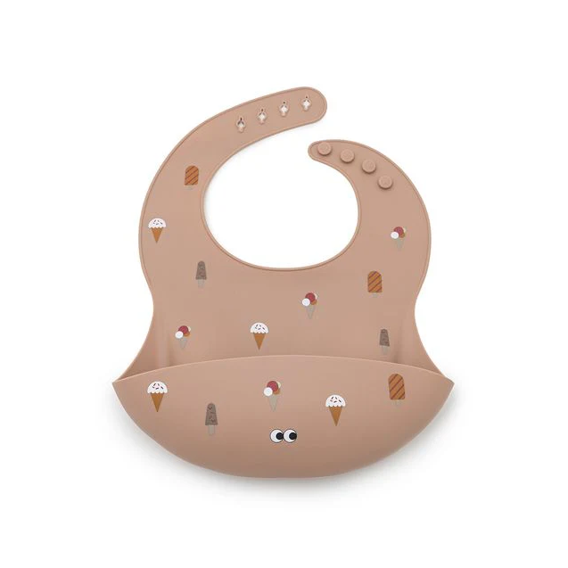 Σαλιάρα Σιλικόνης NOUI NOUI Ice Cream Old Rose...