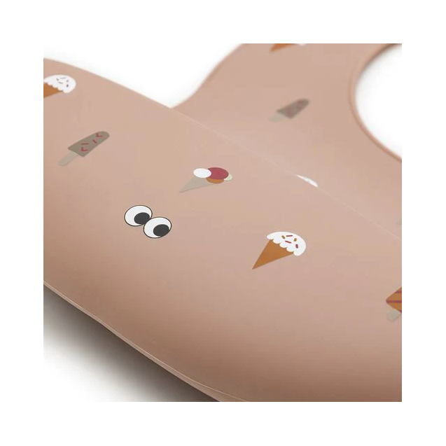 Σαλιάρα Σιλικόνης NOUI NOUI Ice Cream Old Rose...