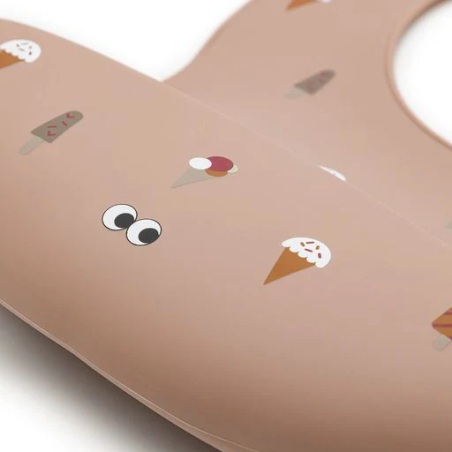 Σαλιάρα Σιλικόνης NOUI NOUI Ice Cream Old Rose NN12108