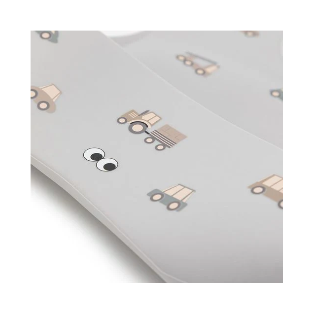 Σαλιάρα Σιλικόνης NOUI NOUI Little Wheels NN12109