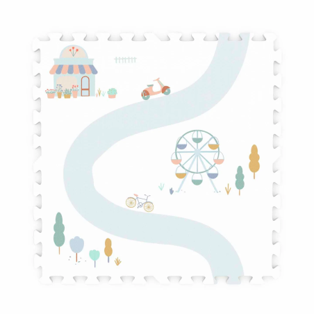 PLAY&GO. Στρωματάκι Παζλ Διπλής Όψης - Κουτί Αποθήκευσης - Το Χωριό ΡG600935