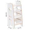 Ξύλινος πύργος Plush Nest εκμάθησης 2 επιπέδων Cloud Wooden Play PNMEB026