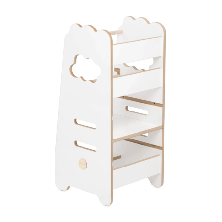 Ξύλινος πύργος Plush Nest εκμάθησης 2 επιπέδων Cloud Wooden Play PNMEB026