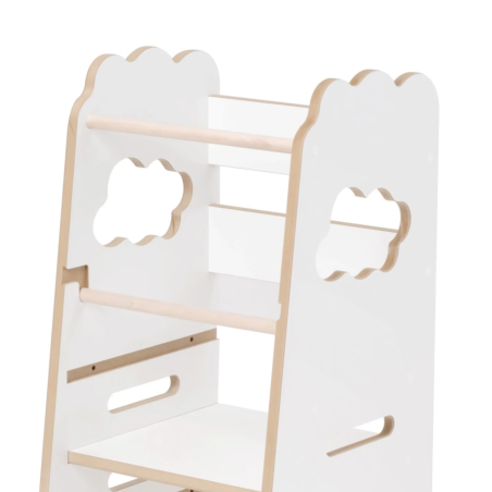Ξύλινος πύργος Plush Nest εκμάθησης 2 επιπέδων Cloud Wooden Play PNMEB026