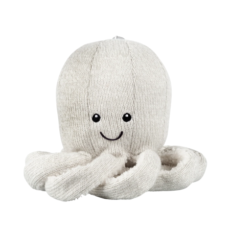 Υφασμάτινο Χταπόδι Flow Olly Με Ηχείο Bluetooth Απαλό Γκρι
