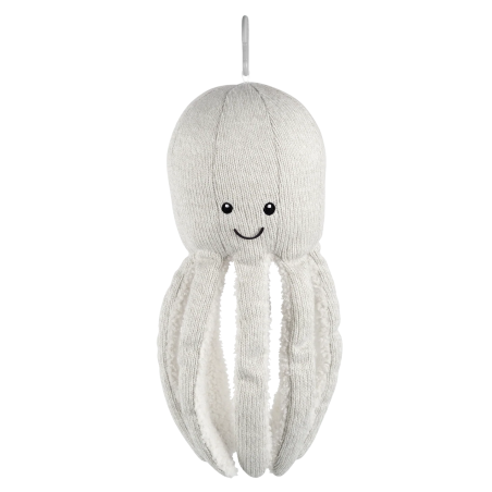 Υφασμάτινο Χταπόδι Flow Olly Με Ηχείο Bluetooth Απαλό Γκρι