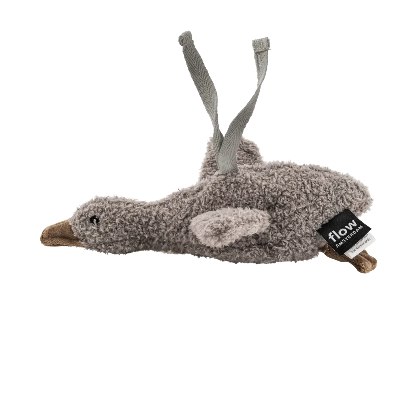 Υφασμάτινη Χήνα Flow Liva Με Λευκούς Ήχους Για Καρότσι Γκρι