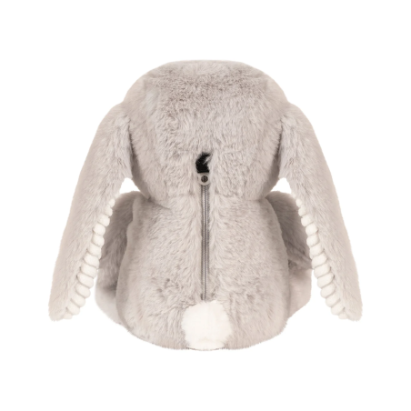 Υφασμάτινο Λαγουδάκι Flow Milo Με Λευκούς Ήχους & Μουσική Επαναφορτιζόμενο Απαλό Γκρι