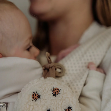 Υφασμάτινο Παιχνίδι Flow Tex Με Λευκούς Ήχους Για Καρότσι Πασχαλίτσες