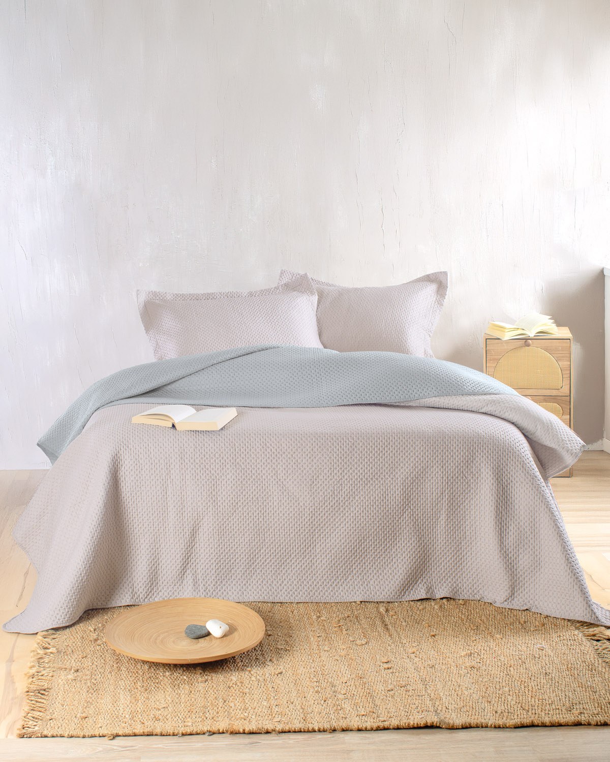 ALLURE ΜΠΕΖ-ΓΚΡΙ - ΣΕΤ ΚΟΥΒΕΡΛΙ KING SIZE (240X250)-49589-0000