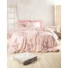 Σετ Σεντόνια Υπέρδιπλα 4 Τεμαχίων Rythmos Springtime ροζ 230x260