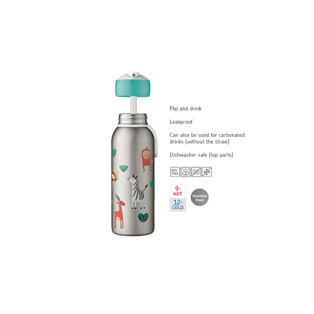 Ανοξείδωτο Μπουκάλι - Θερμός Mepal Flip-Up Campus Animal Friends 350ml MEP107458065373