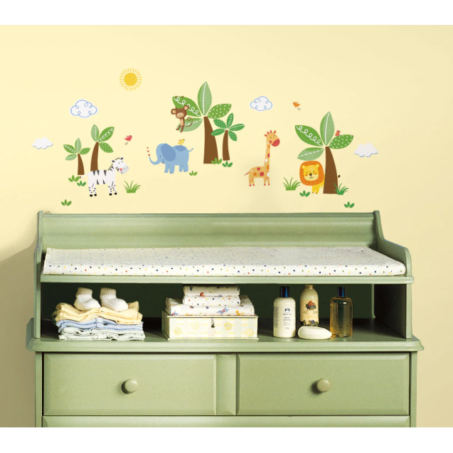 Αυτοκόλλητα Τοίχου RoomMates Ζώα Της Ζούγκλας...