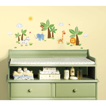 Αυτοκόλλητα Τοίχου RoomMates Ζώα Της Ζούγκλας RMK2635