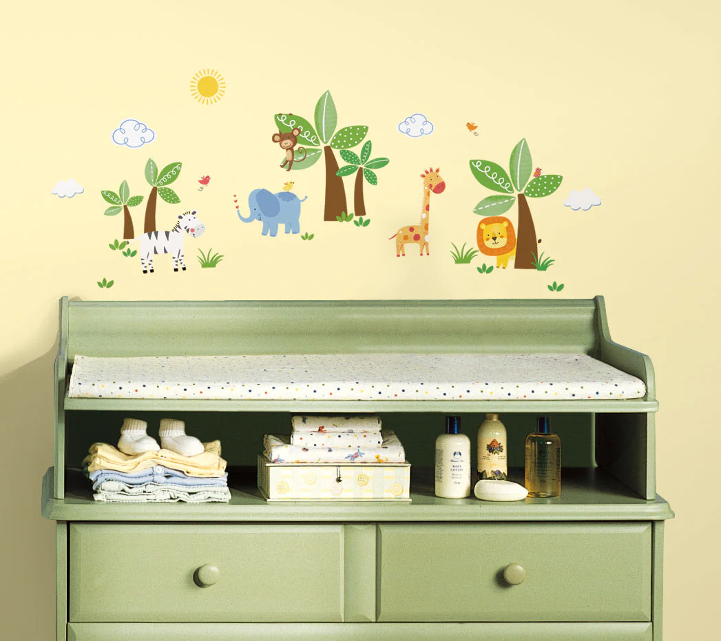 Αυτοκόλλητα Τοίχου RoomMates Ζώα Της Ζούγκλας RMK2635