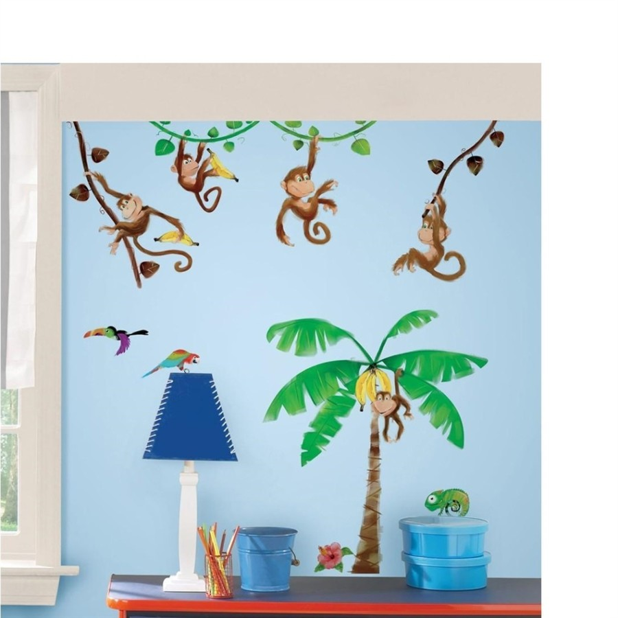 Αυτοκόλλητα Τοίχου RoomMates Μαϊμουδάκια RMK1676