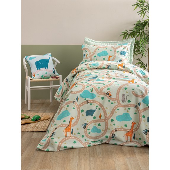 Σετ Παιδικά Σεντόνια Μονά με Λάστιχο 3 Τεμαχίων Palamaiki...