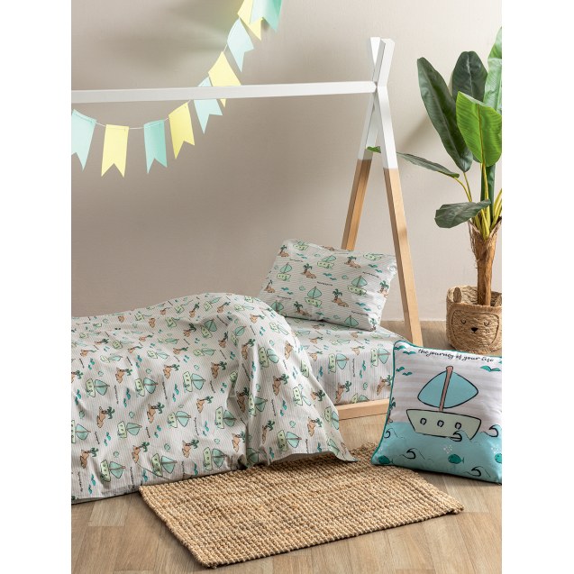 Σετ Παιδικά Σεντόνια Μονά 3 Τεμαχίων Palamaiki...