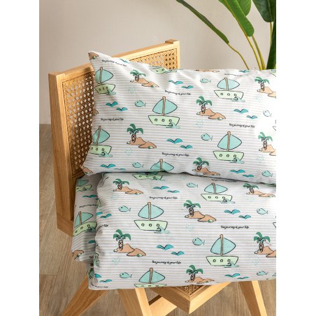 Σετ Παιδικά Σεντόνια Μονά με Λάστιχο 3 Τεμαχίων Palamaiki Mk779 110x200+30