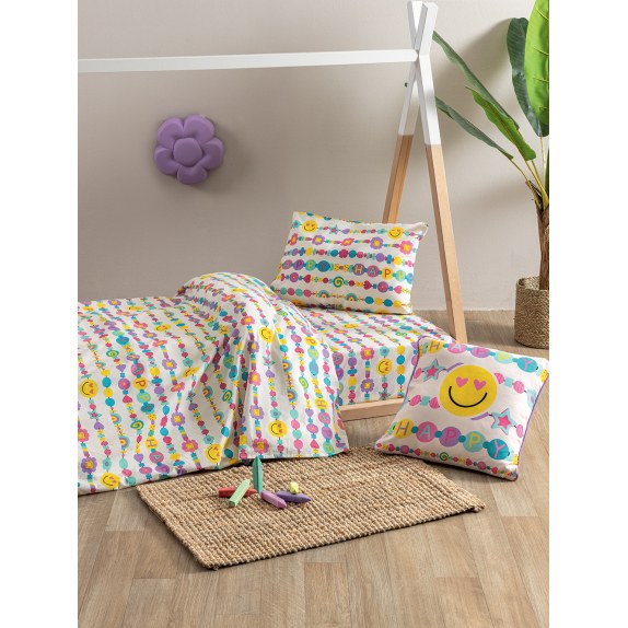 Σετ Παιδικά Σεντόνια Μονά 3 Τεμαχίων Palamaiki Mk780 170x260