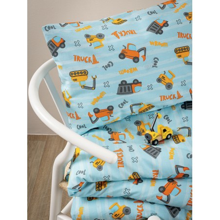 Σετ Παιδικά Σεντόνια Μονά με Λάστιχο 3 Τεμαχίων Palamaiki Mk781 110x200+30