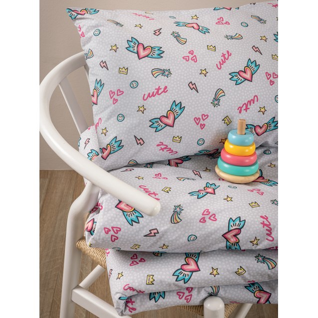 Σετ Παιδικά Σεντόνια Μονά με Λάστιχο 3 Τεμαχίων...