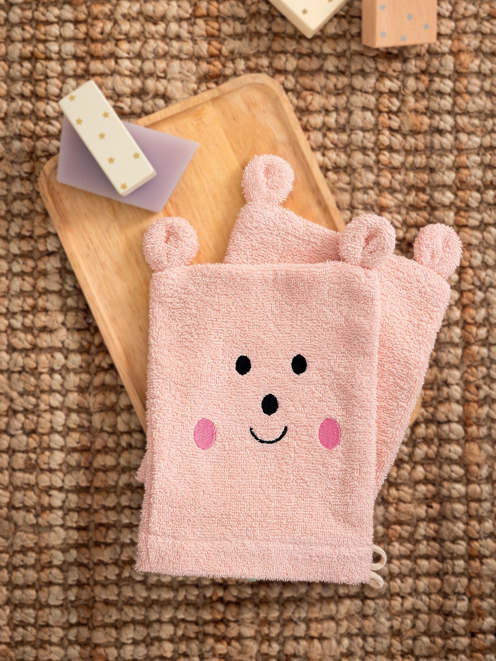 Σετ γάντια μπάνιου Palamaiki Bg100 Pink 17x23