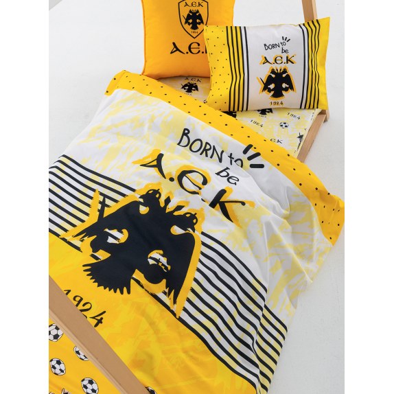 Σετ Σεντόνια Κούνιας Aek 1924 Aek9 70x140+15