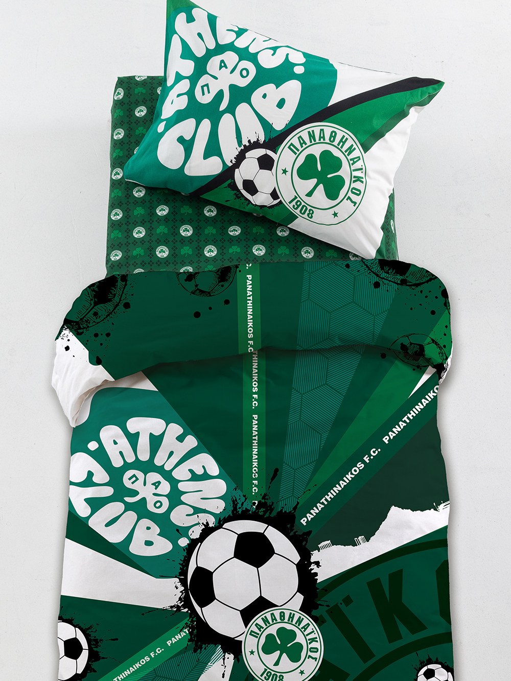 Ζεύγος Μαξιλαροθήκες Panathinaikos F.C. Fc12 52x72