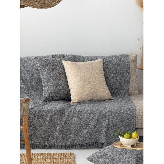 Μαξιλαροθήκη Διακόσμησης Palamaiki Sena Beige 55x55