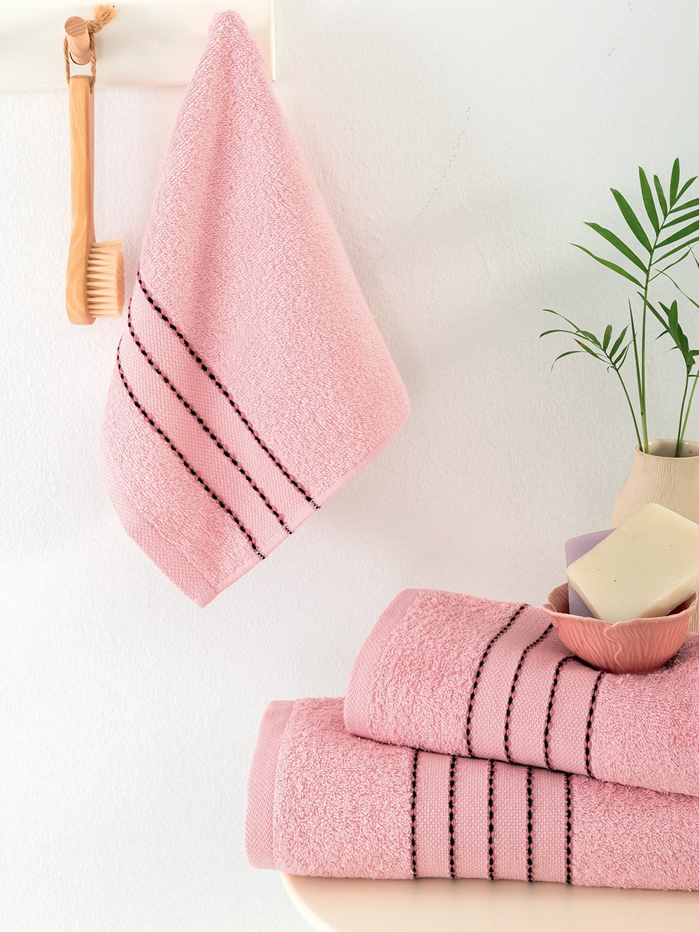Σετ Πετσέτες 3 Τεμαχίων Palamaiki Judy Pink 30x50,50x90,70x140