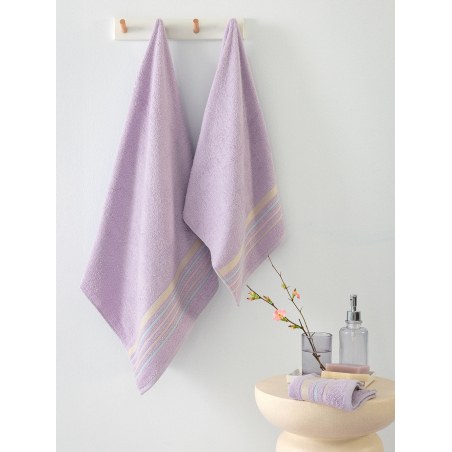 Σετ Πετσέτες 3 Τεμαχίων Palamaiki Monica Lilac 30x50,50x90,70x140