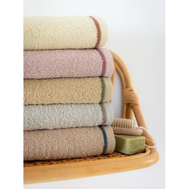 Σετ Πετσέτες 3 Τεμαχίων Palamaiki Ros Beige...