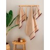 Σετ Πετσέτες 3 Τεμαχίων Palamaiki Fivi Beige 30x50,50x90,70x140