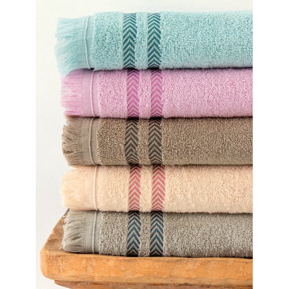 Σετ Πετσέτες 3 Τεμαχίων Palamaiki Janis Ecru...