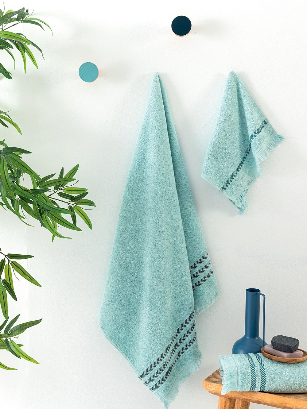 Σετ Πετσέτες 3 Τεμαχίων Palamaiki Janis Sky 30x50,50x90,70x140