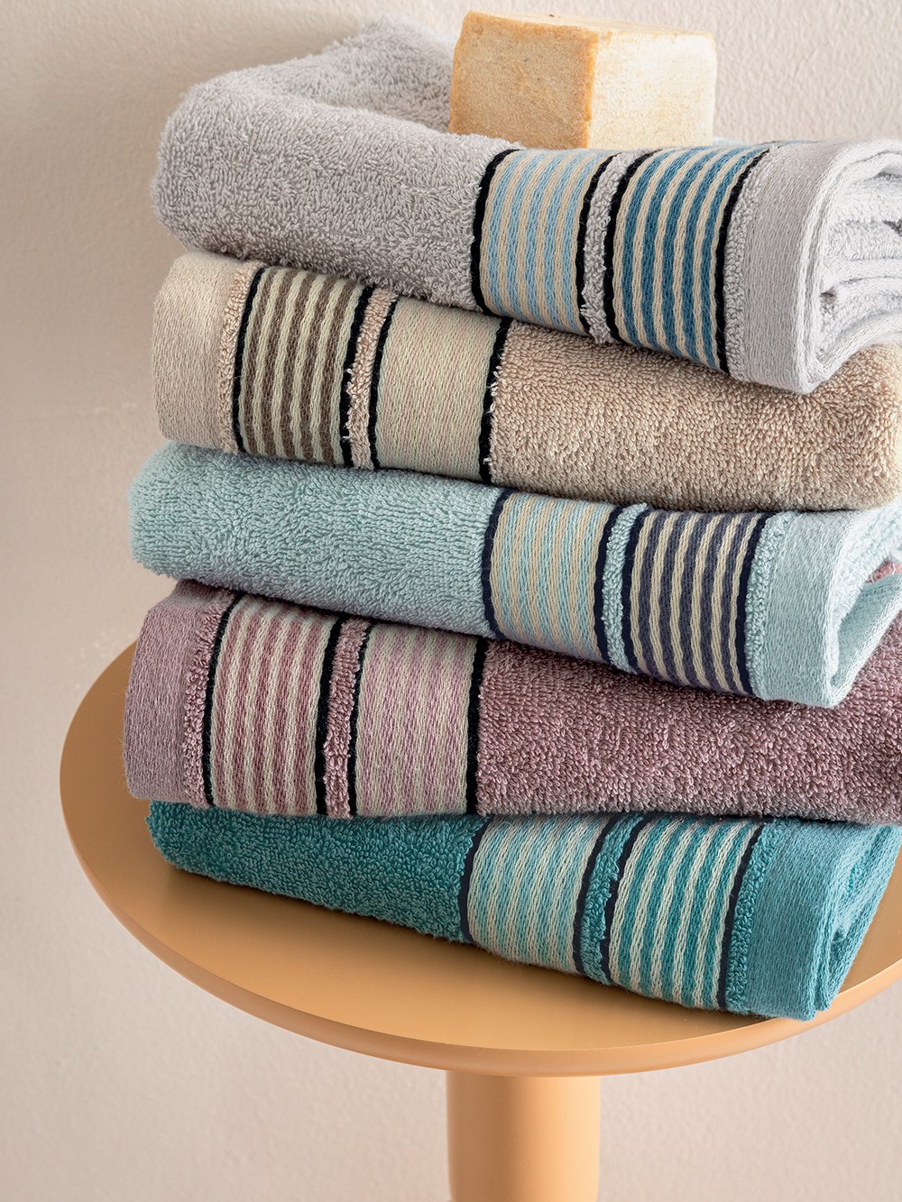 Σετ Πετσέτες 3 Τεμαχίων Palamaiki Bela Petrol 30x50,50x90,70x140