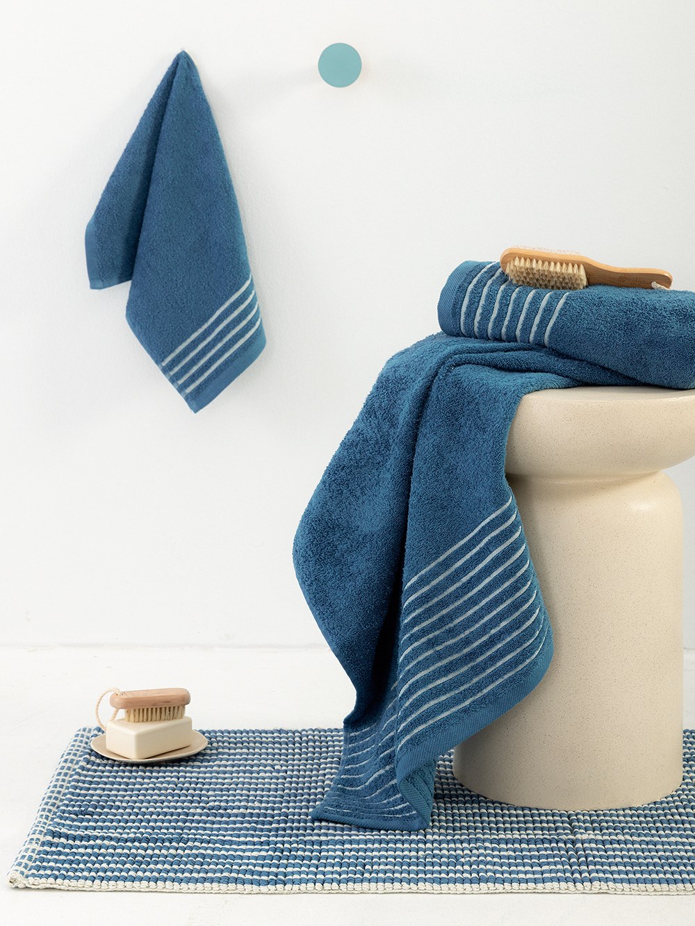 Σετ Πετσέτες 3 Τεμαχίων Palamaiki Ser Blue 30x50,50x90,70x140