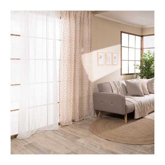 Κουρτίνα Teoran (Έτοιμη Ραμμένη) Floreta 01 - 140x275cm