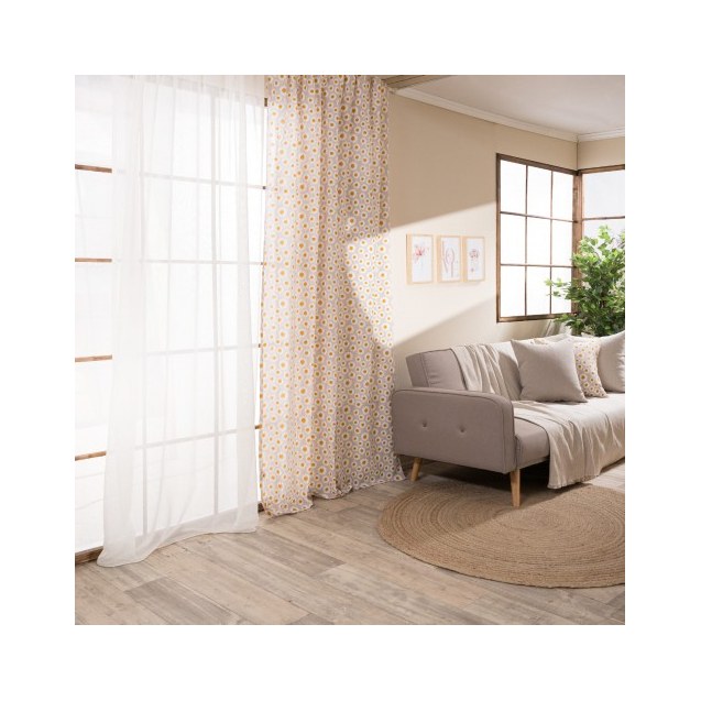 Κουρτίνα Teoran (Έτοιμη Ραμμένη) Floreta 01 -...