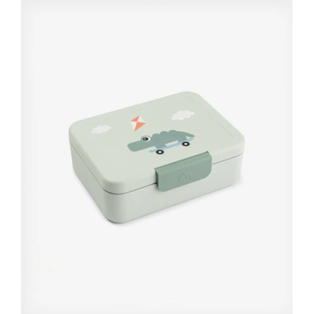 Δοχείο Φαγητού Done By Deer Playground Green Με Χωρίσματα BR79654